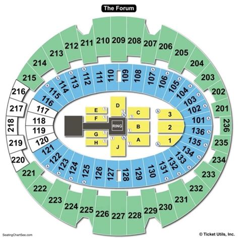 kia forum seating chart|the forum virtual seating chart.